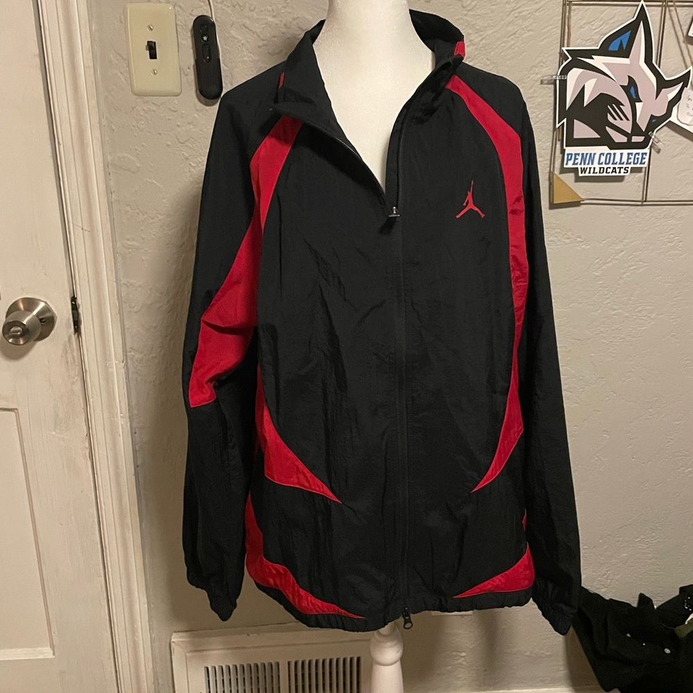 Jordan Black and Red Windbreaker